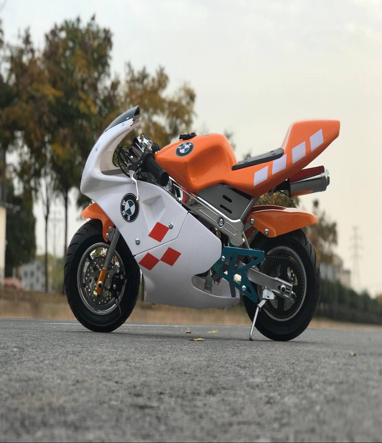 2020全新款迷你小跑车小趴赛 49cc迷你摩托车 跑车电启动小摩托车