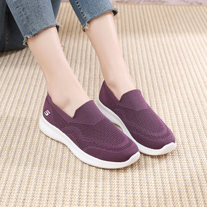 女士布鞋平底休闲鞋老北京图片