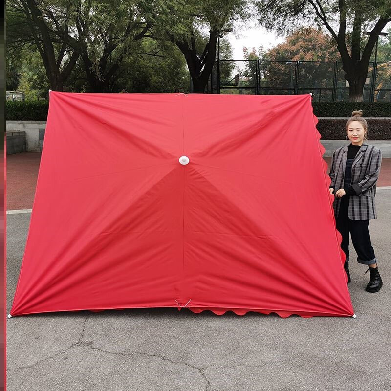 遮阳伞太阳伞大型户外摆摊四方折叠超大斜伞店铺商用地摊雨棚加