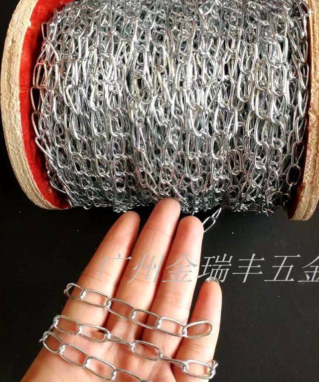 小铁链条细铁链子五金铁链条广告牌挂链吊链镀锌链条灯链包邮