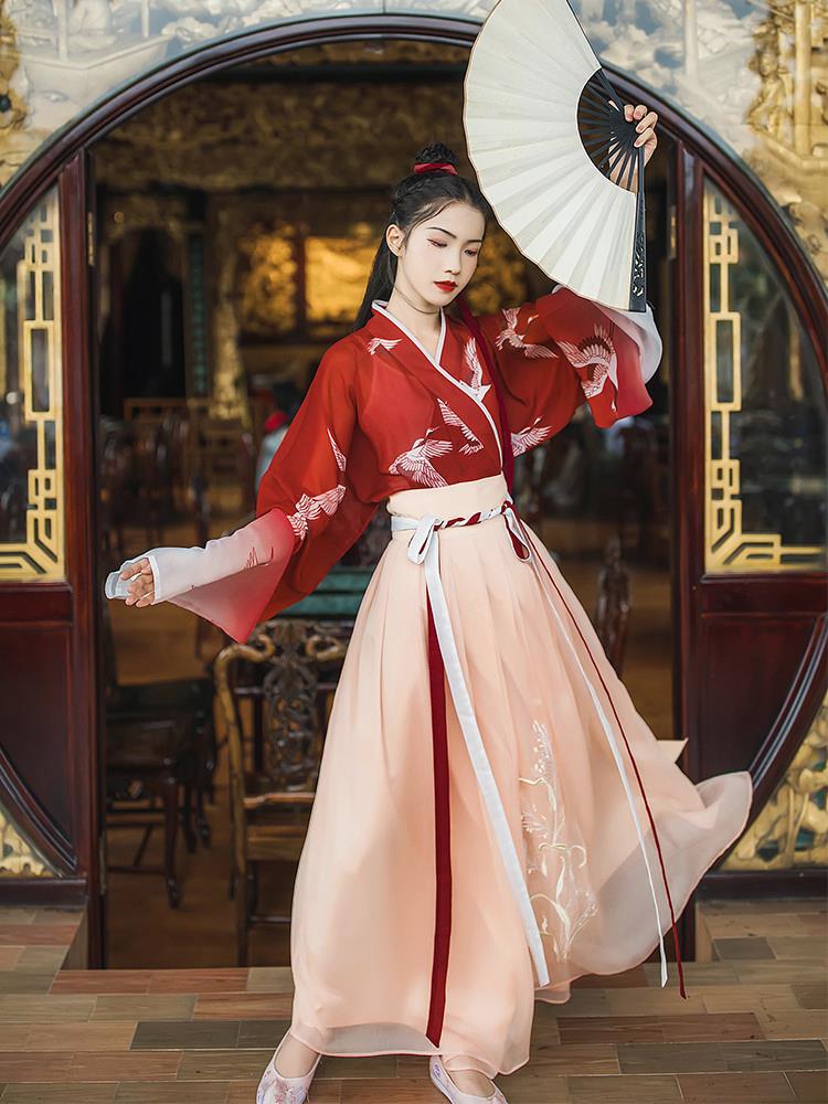 一点春锦鲤裙超仙红色花嫁求凰玄姬大袖仙鹤衣锦江南馆九尾汉服女|ruв категории Женская одежда, костюм/национальная одежда/театр костюм, национальная одежда/этап погрузки - от Buy2taobao.com для оказания профессиональной услуги покупки агента Taobao