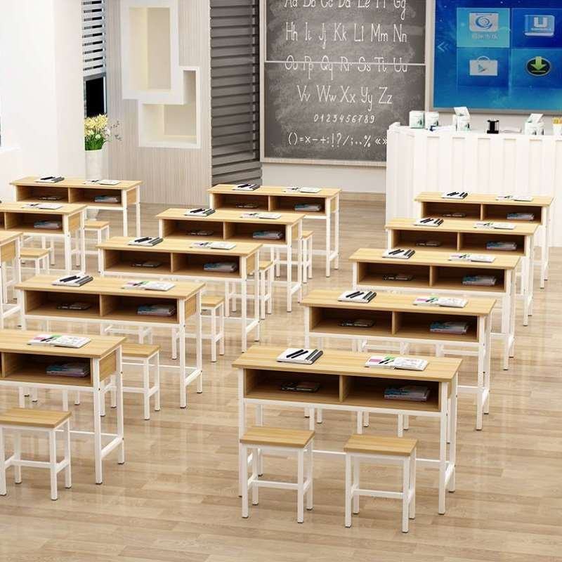 书桌简易教室学习桌家用双人课桌椅托管组合单人机构校园写字桌学