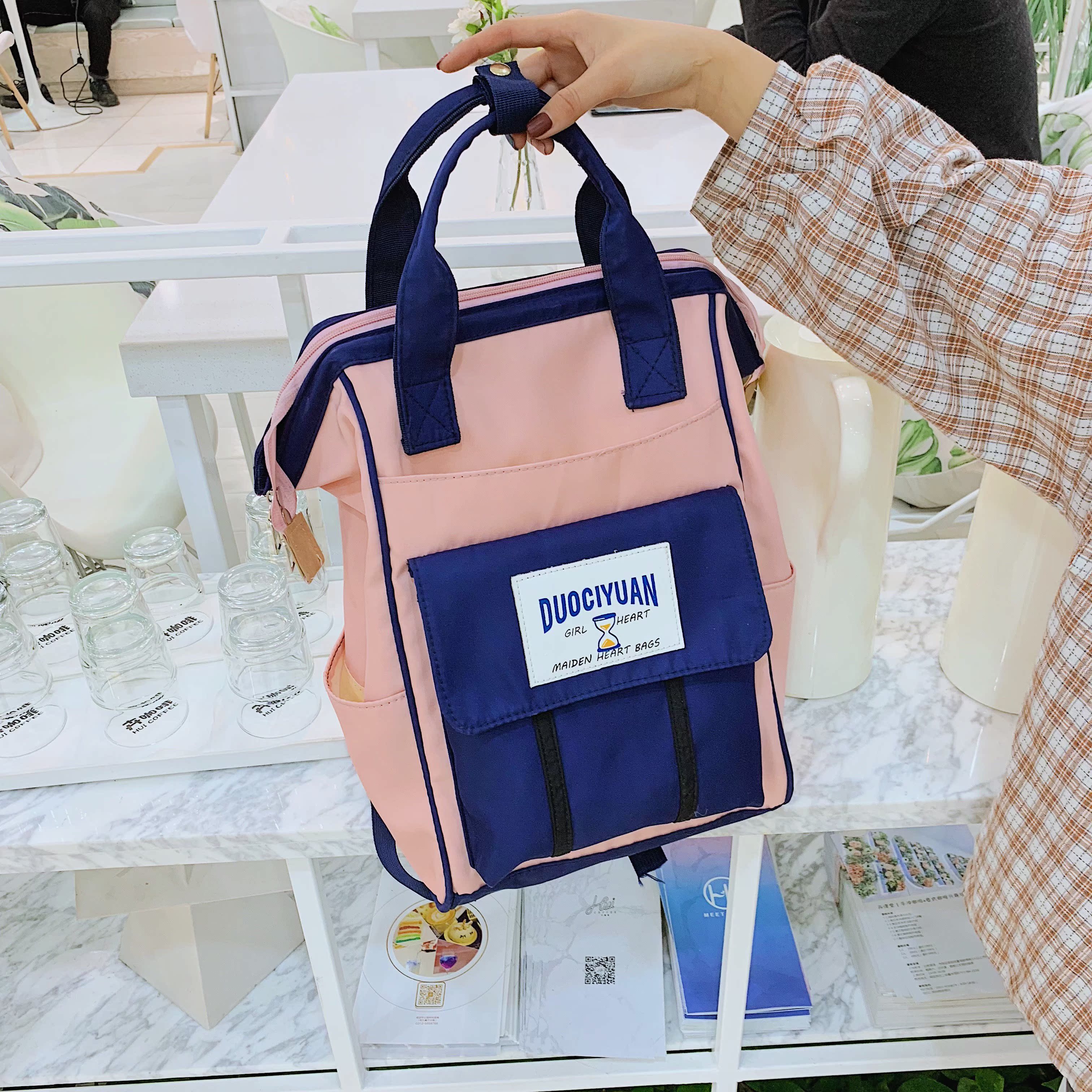 离家出走包网红同款双肩包古着感少女书包 简约 校园日式学生背包|ruв категории Сумки, рюкзак - от Buy2taobao.com для оказания профессиональной услуги покупки агента Taobao