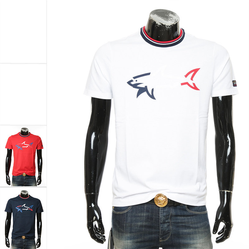 paul & shark鲨鱼 正品 新款男士时尚百搭短袖圆领t恤 22411054