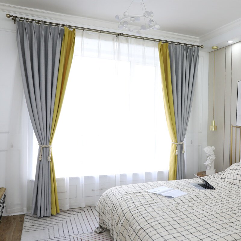 窗帘成品简约现代卧室全遮光高档加厚棉麻新款网红北欧布2020流行