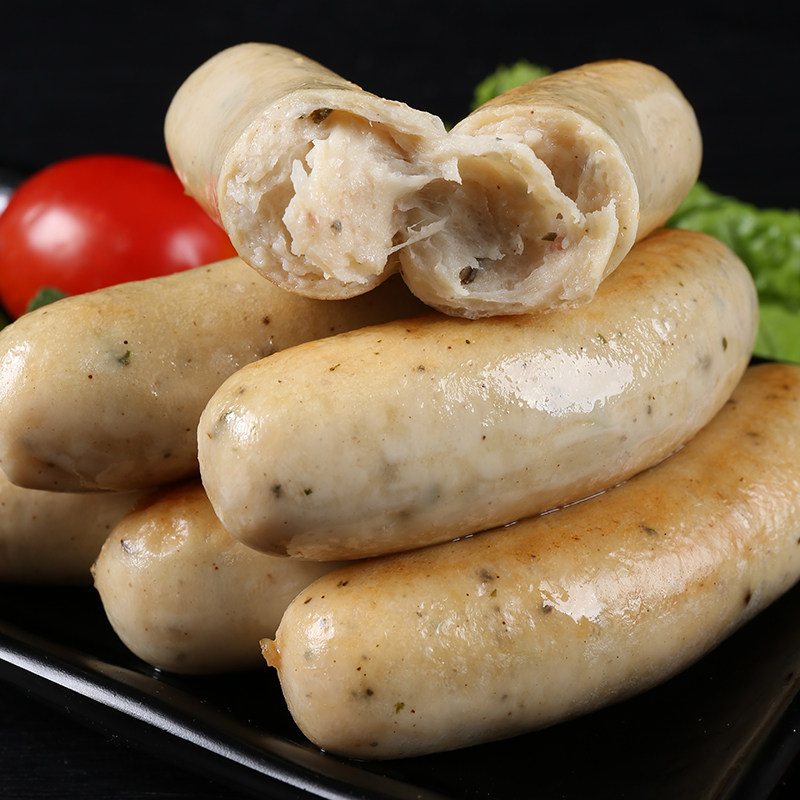 鸡肉香肠无淀粉无添糖16根/袋2袋烤肠健身轻食食材纯鸡肉烤肠香肠