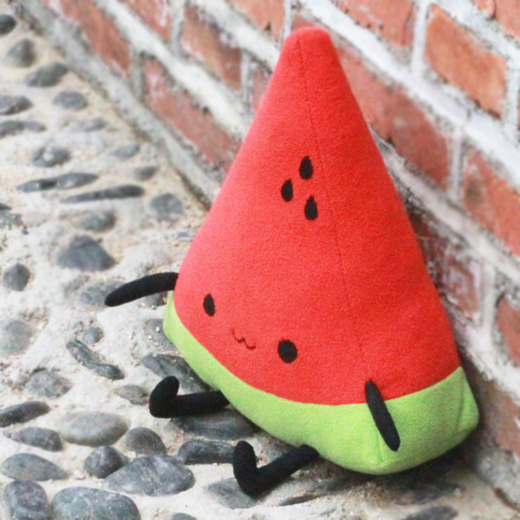 布艺手工制作diy抱枕材料包情侣_简单制作布艺西瓜抱枕材料包手工娃娃