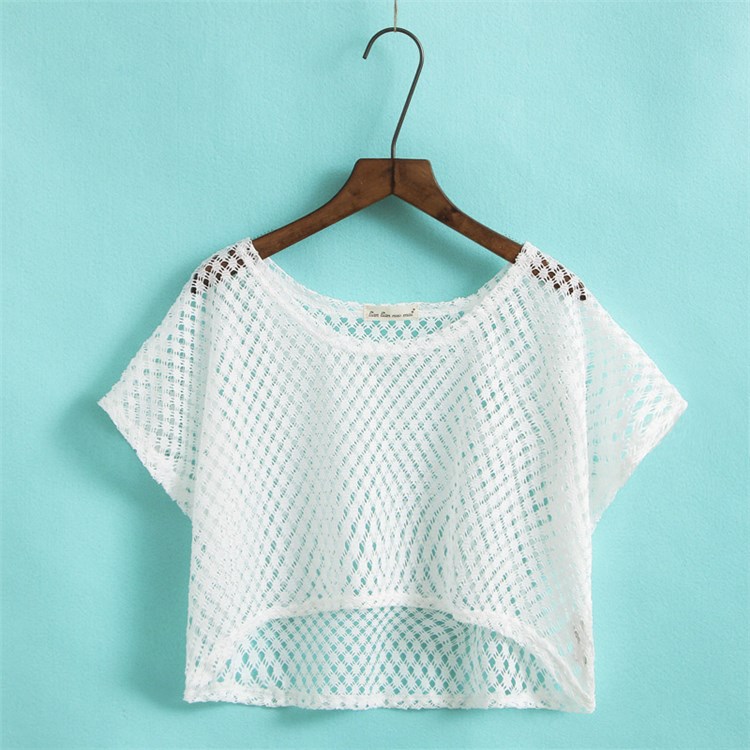 2019宽松大码罩衫女夏短款小坎肩外套镂空套头披肩短袖蕾丝在类目 女装/女士精品, 蕾丝衫/雪纺衫中 - 来自Buy2taobao.com提供专业的淘宝代购服务