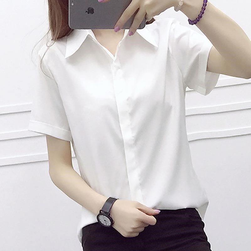 清新制服白衬衫女夏职业便利店职场女女半袖女士带领办公在类目 女装/女士精品, 衬衫中 - 来自Buy2taobao.com提供专业的淘宝代购服务