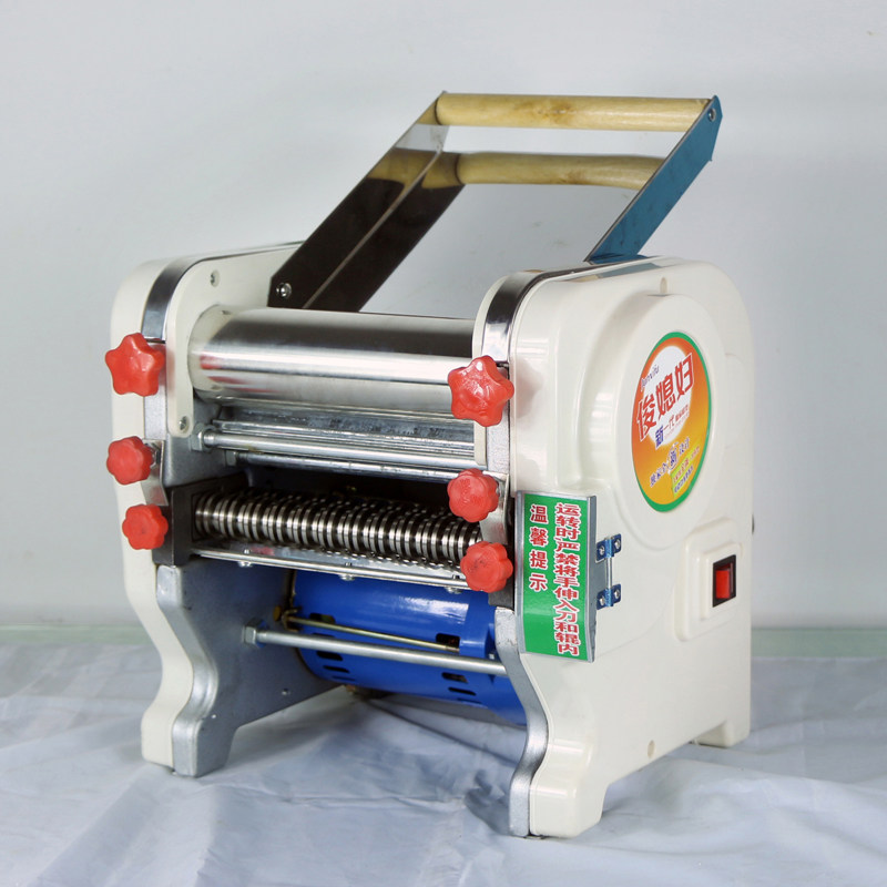 俊媳妇电动压面机面条机fkm160不锈钢面棍款饺子皮机家用商用