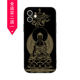 中国风佛像如来佛简约黑色适用iPhone13Pro手机壳Xs苹果12/11/78p