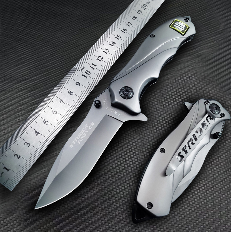 全钢手柄勃朗宁折叠刀随身携带的防身刀多功能户外刀具高硬度小刀