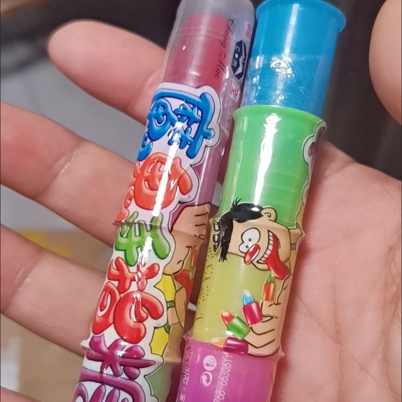 玩具魔鬼手指糖30支水果指尖魔指糖口红糖钻石棒棒糖小孩趣味糖