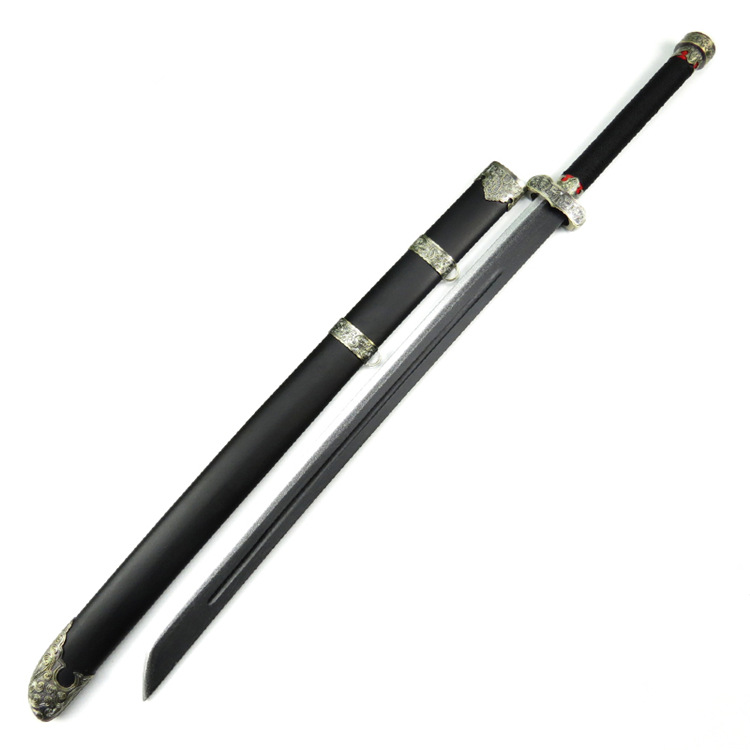 盗墓笔记张起灵黑金古刀木刀绣春刀雁翔刀表演道具古风刀摆件