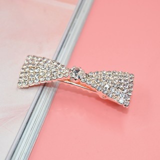 刘海夹子头韩国短发发夹成人优雅淑女发卡边夹水钻顶夹一字夹