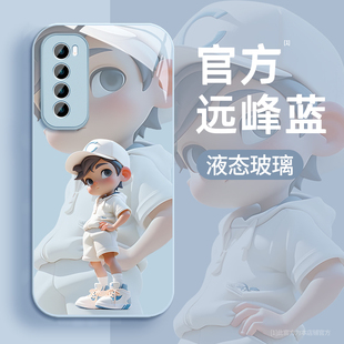 适用华为Nova7Pro手机壳男生创意新款nova11镜头全包壳NOVA10/9pro潮牌防摔HUAWEI液态玻璃8se保护套棒球男孩