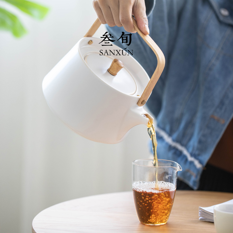 叁旬安之烧水壶电陶煮茶器家用小型陶瓷专用泡茶壶套装蒸围炉室内