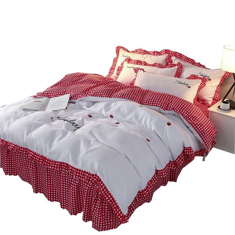 1.8m床上被套ins四件套針織棉公主風網紅三件套床單床裙款少女心在類目 童裝/嬰兒裝/親子裝, 外套/夾克/大衣, 普通外套中 - 來自Buy2taobao.com提供專業的淘寶代購服務