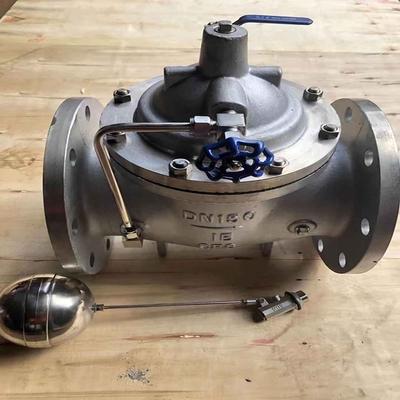 304100x-16p不锈钢法兰钢遥控浮球阀液压水位水利控制阀外接不锈