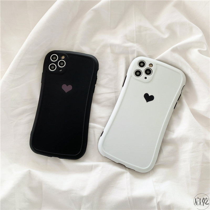 苹果se手机壳男款 潮牌_ins风简约爱心适用苹果11手机壳iphonexr潮牌