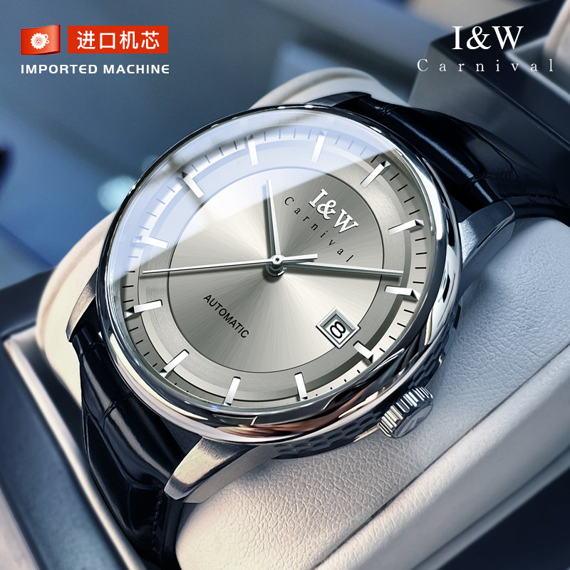 正品iw爱沃驰手表男士机械表防水时尚潮流简约名品牌男表十大
