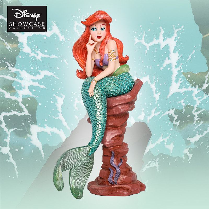 enesco 小美人鱼爱丽儿手办迪士尼ariel公主周边摆件潮玩收藏模型