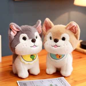 公仔狗狗毛绒可爱哈士奇图片