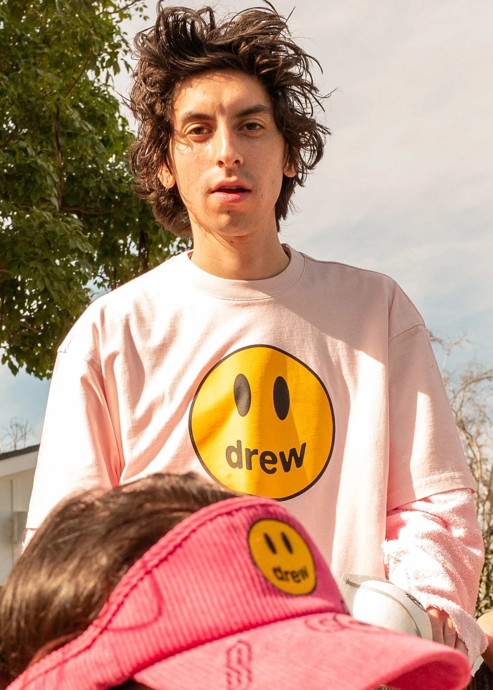 特价贾斯汀_drew house mascot tee pale pink贾斯汀比伯同款粉色笑脸