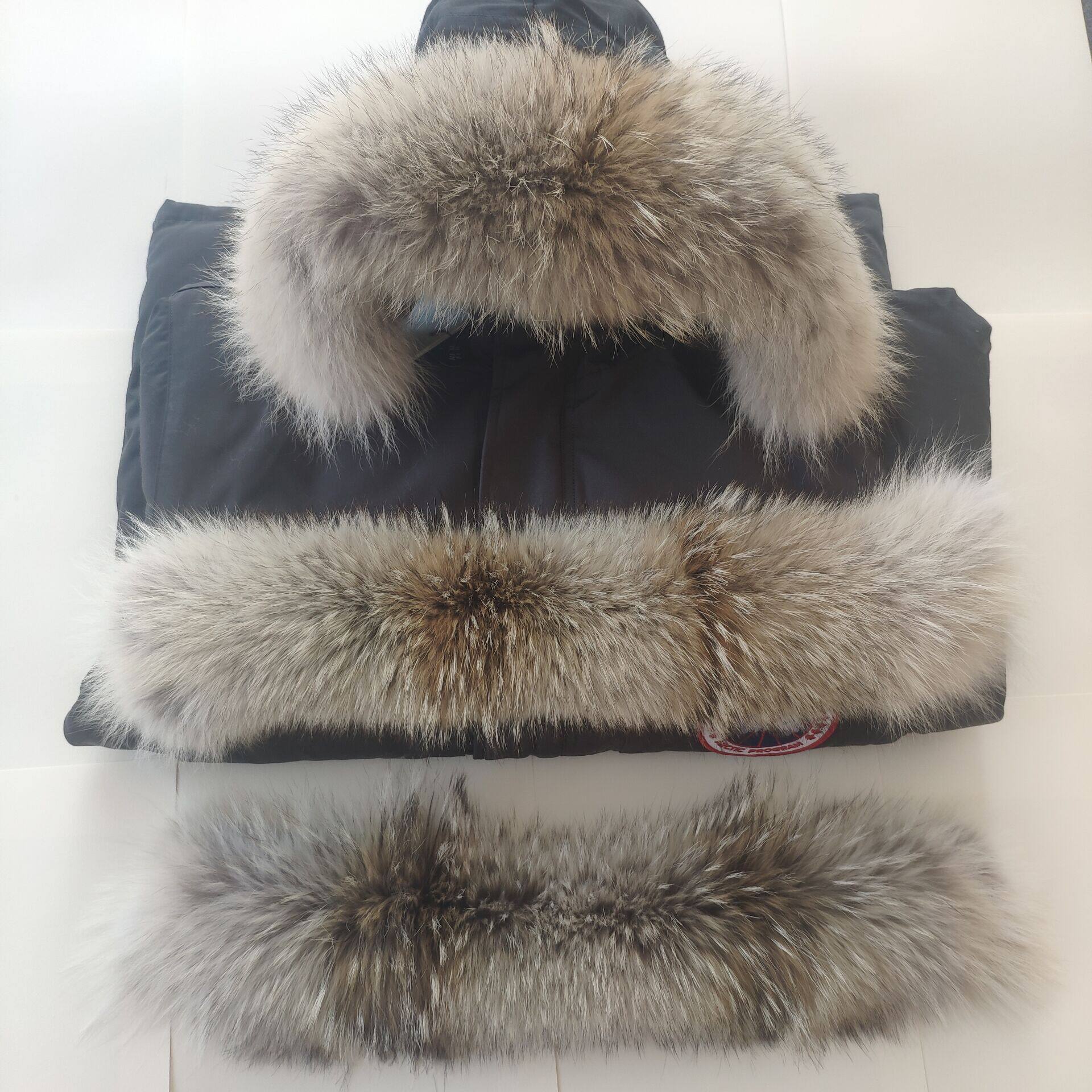 单独定做大鹅羽绒服加拿大进口大鹅羽绒服狼毛领飞行员08远征狼毛