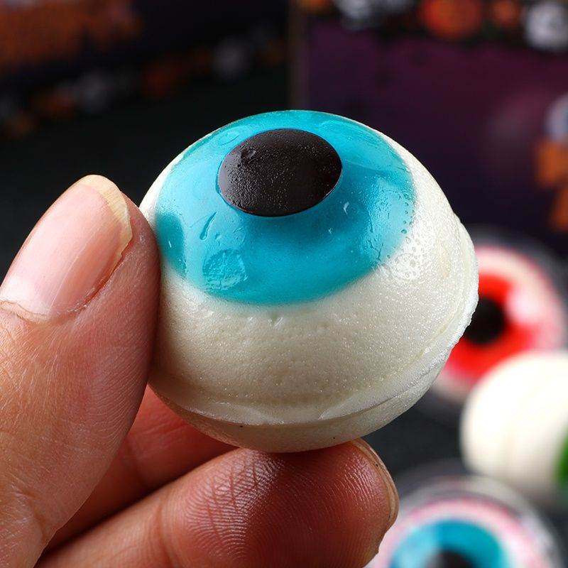 创意糖果网红眼睛糖愚人节恶搞小零食3d眼球软糖眼珠子糖果散装