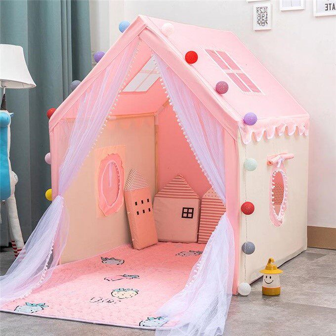 儿童帐篷游戏屋室内公主男女孩宝宝玩具屋小孩家用分床睡觉小房