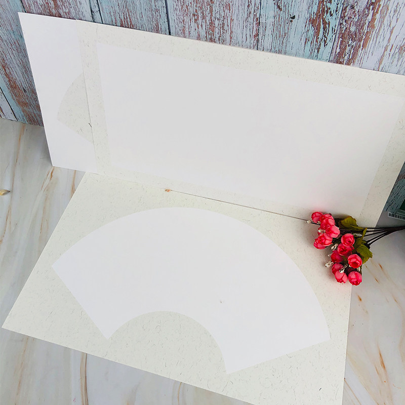 加厚宣纸卡纸国画镜面纸仿古生宣熟宣半生熟书法作品纸圆形工笔画