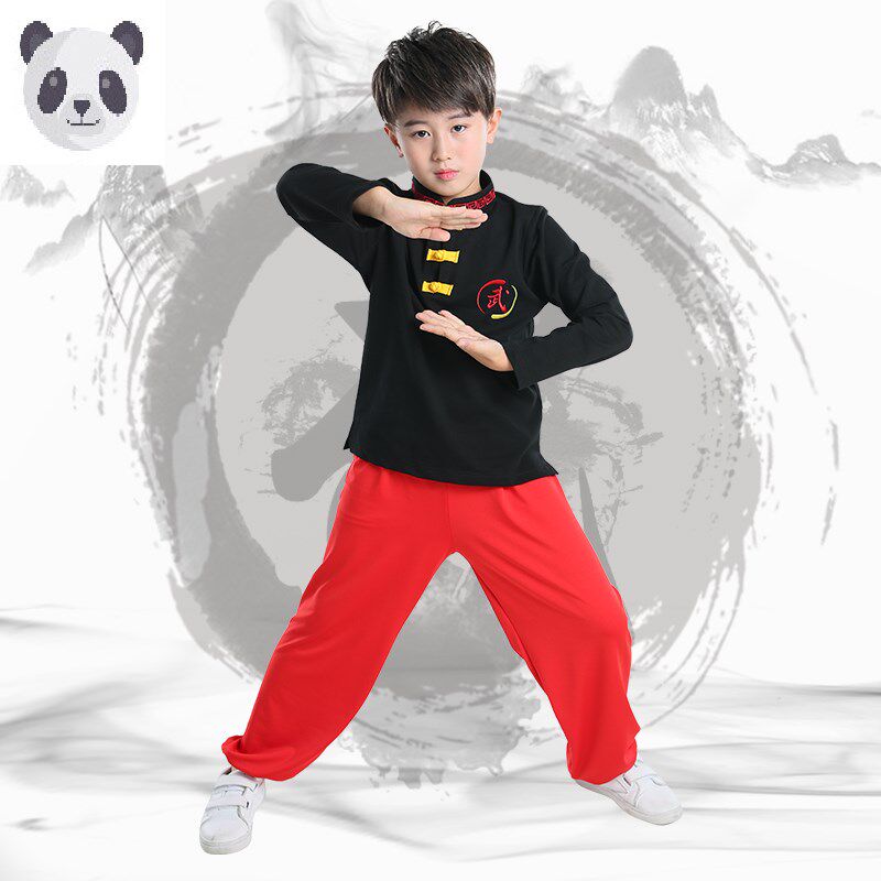 儿童武术练功服少儿功夫表演服服装男女童棉质中国功夫装裤子衣服