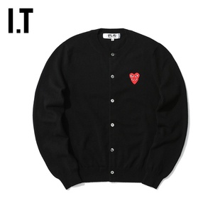 IT CDG PLAY COMME des GARCONS川久保玲女装针织开衫爱心刺绣