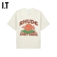 IT RHUDE男装宽松短袖T恤新款摩登文艺logo图案印花半袖TT1101MM