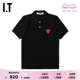 IT CDG PLAY COMME des GARCONS川久保玲女装短袖POLO衫爱心缝饰