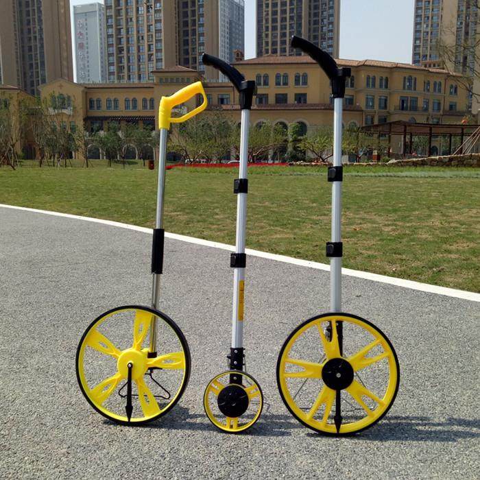 奇璐测距轮 机械手推式数显滚尺测量轮  计米器道路轮式测距仪