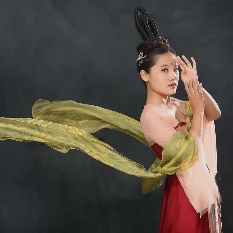 美人关舞蹈服王诗意同款演出服胡玉楼练功服唐制袔子裙汉服女艺考
