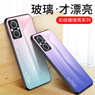 适用OPPO Reno7Z手机壳保护玻璃套opporeno7z全包防摔0pp0rone7Z彩绘图案ren07Z男女款CPH2343外壳子海外5G版