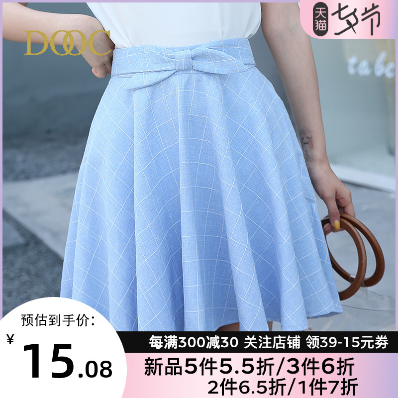 DOOC2020短裙女裙子夏季新款韩版复古千鸟格格子半身裙在类目 女装/女士精品, 半身裙中 - 来自Buy2taobao.com提供专业的淘宝代购服务