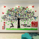 团队风采办公室贴纸创意3d立体亚克力企业文化墙树展示墙装饰墙贴