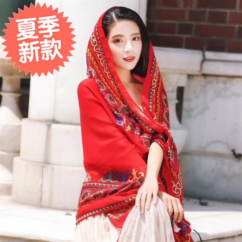 。05两用围巾女春秋潮流薄沙漠女款薄款长巾四季草原春盖头大气薄|ruв категории Аксессуары, шарф/шарф/шаль - от Buy2taobao.com для оказания профессиональной услуги покупки агента Taobao