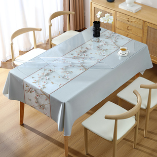 PVC软玻璃桌垫加厚透明桌布防水防油防烫餐桌台布图案食品级新款