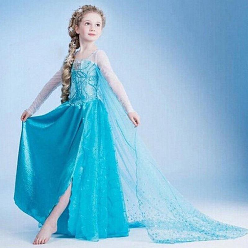 kids girls dresses elsa frozen dress costume princess anna