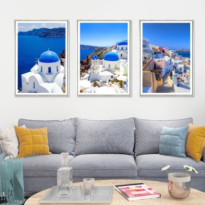 地中海风格装饰画走廊图片