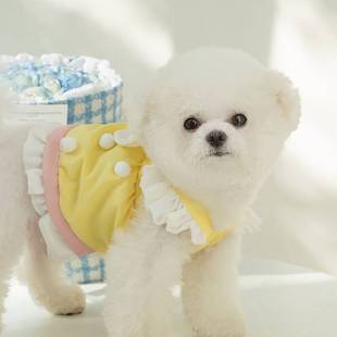 春夏季新款小狗狗公主风可爱蛋糕连衣裙泰迪比熊中小型犬宠物衣服