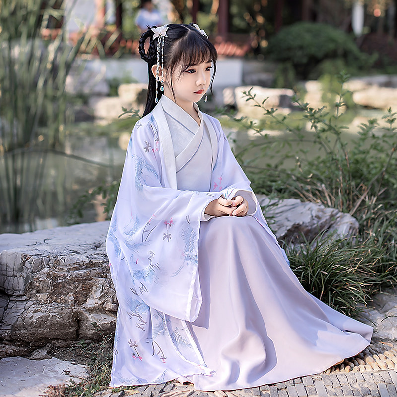 女童汉服春秋小女孩童装公主襦裙2021原创超仙儿童古装中国风春装