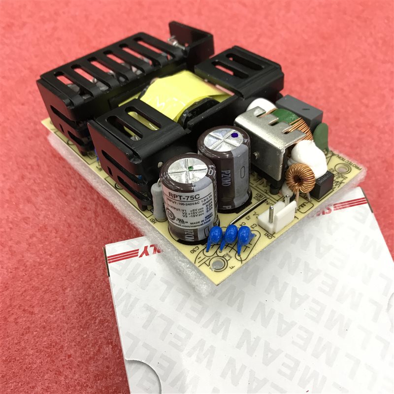 议价台湾明纬PCB裸板三路医疗电源 RPT-75C 75W 5V正负15V 全新￥