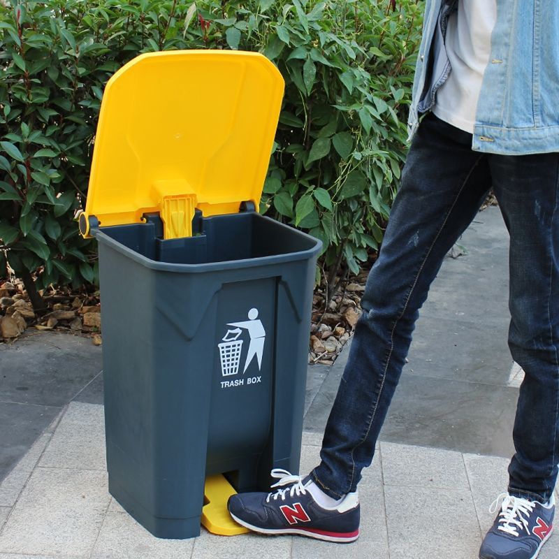 脚踏垃圾桶大号带盖家用厨房脚踩垃圾箱食堂餐厅用酒店户外环卫30