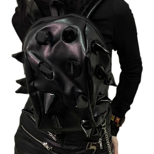 00sbaby 欧美个性辣妹背包黑色荆棘刺双肩包大容量出游书包女千禧